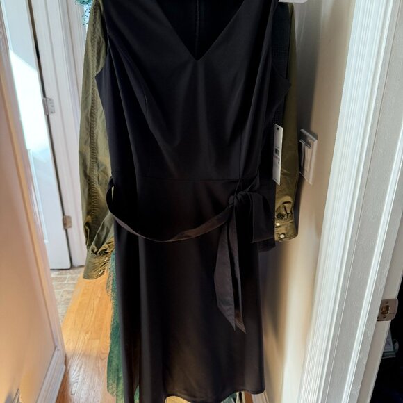 Calvin Klein Commuter V-Neck A-Line Dress - Picture 7 of 10